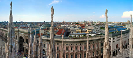 Milan aerial view photo